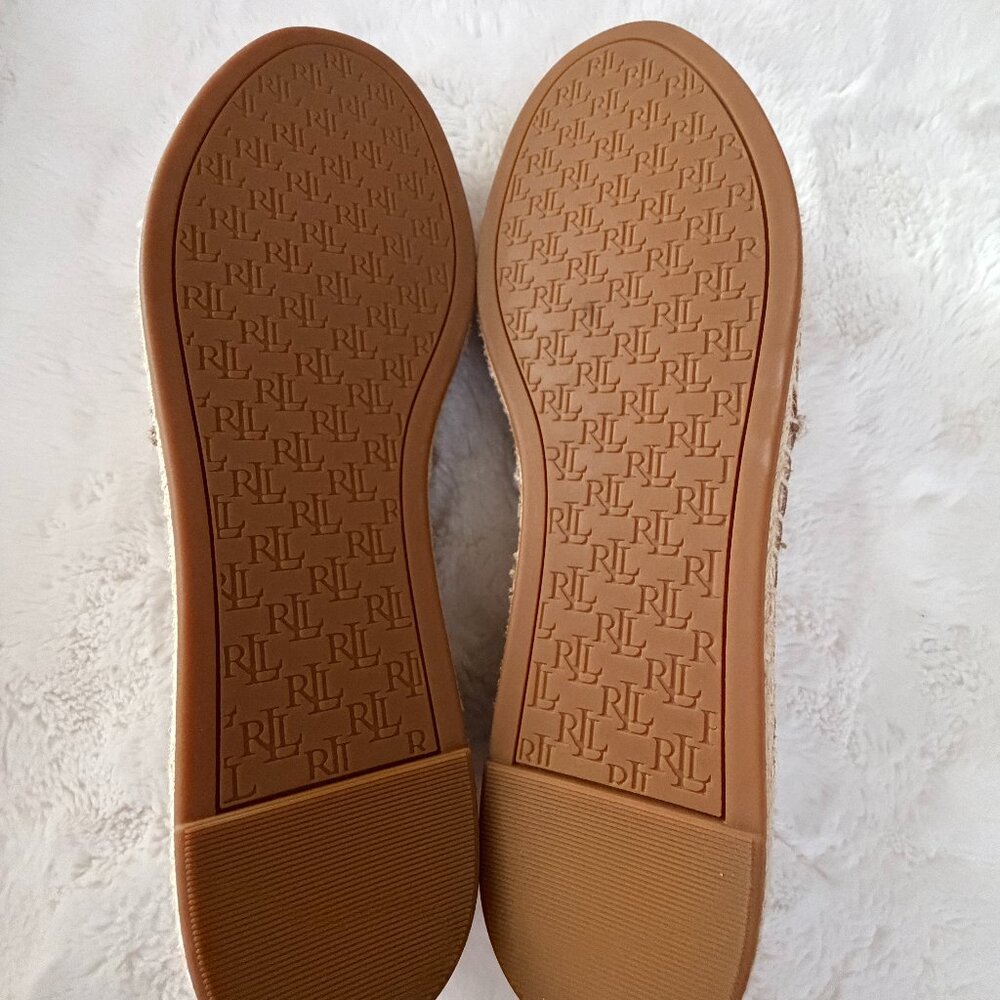 Lauren Ralph Lauren Cameryn III Chestnut Suede Espadrille size:7.5 - Picture 9 of 12